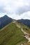 Summer Tatra Mountain, Poland, view from Kasprowy Wierch to Swinica