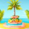 Summer-themed tropical podium AI-Generated