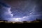 Summer thunderstorm lightning on the outer banks