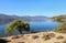 Summer time beautiful seascape of Love bay Poros island, Agrosaronikos, Greece.