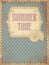 Summer time card with shell