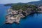 Summer time in Croatia, awsome Losinj Island, beautifull Veli Losinj aerial
