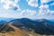 Summer time hiking on highest peaks, View from Moldoveanu Peak