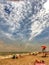 Summer time on Rockaway beach New York City