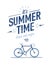 Summer time typography poster