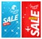 Summer travel sale vector banners