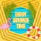 Summer Tropic  Vacation Background with flamingo Bird. Summer Holiday