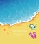 Summer tropical banner