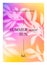 Summer Tropical Gradient. Vector Poster with Holographic Background. Neon Colored Bg with Tree Leaves. Summer Holiday