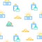 Summer Vacation Enjoying Traveler Icons Set Vector