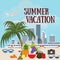 Summer vacation poster