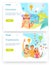 Summer vacation and travel. Happy tourists take selfie. Tour guide. Vector web site design template. Landing page