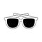 Summer vacation travel, sunglasses accessory fashion, line icon style