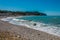 Summer vacationers on the beach of Portonovo