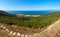 Summer Varano lake, Gargano, Puglia, Italy