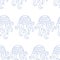 Summer vector seamless pattern. octopus