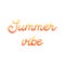 Summer vibe vector handwriting graphic illustration