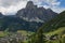 Summer view of Corvara in Badia in Val Badia, Alto Adige