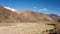 Summer view of a dried up thaw river