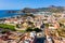 Summer view from drone of coastal Spanish town of Cartagena