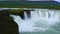 Summer view of Godafoss waterfalls in the morning