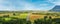 Summer view on valley River Tarn with road. Millau, France