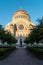 Summer views of St. Nicholas Sea Cathedral in the morning at dawn