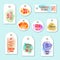 Summer Watercolor shopping tags