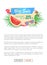 Summer Watermelon Discount Vector Illustration