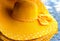 Summer Wide brimmed straw Yellow Beach Dress Hat