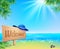 Summerl seaside view poster