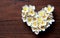 Summers floral heart with flowers