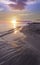 Summertime: beach sunset.Torre Mozza beach in Salento, Apulia Italy,