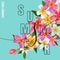 Summertime Floral Poster. Tropical Plumeria Flowers Design for Banner, Flyer, Brochure, Fabric Print. Hello Summer