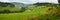 Summertime rural landscape banner, panorama - district Dolny Kubin, Slovakia