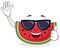 Summertime Watermelon with Sunglasses