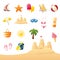 Summery Beach Icons