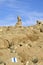 Summit cairn in Negev desert.