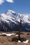 Summit Cross in front of Ortles Glacier, Italy