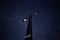 Summit cross at night, Rotwand mountain, Bavaria, Germany