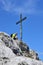 Summit cross on the Nockstein near the city of Salzburg, Austria, Europe
