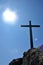 Summit cross on the Nockstein near the city of Salzburg, Austria, Europe