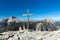 Summit cross, Toblacher Kreuz, on Monte Piano