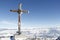 Summit Cross On Top Of Gold Corner 2.142m, Spittal, Carinthia, Austria In Winter