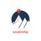 Summit icon like leadership logo on white