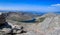 Summit Lake as Viewed From the Summit of Mount Evans, above 14,000 feet in the Rocky Mountains