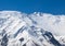 The summit of Leinin peak, view from camp 2, Pamir mountains