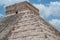 Summit of the Mayan Pyramid of Kukulkan, known as El Castillo, classified as Structure 5B18