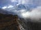 Summit and mountain range Annapurna