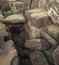 Summit of pyramid of Prasat Thom in Koh Ker in Siem Reap, Cambodia